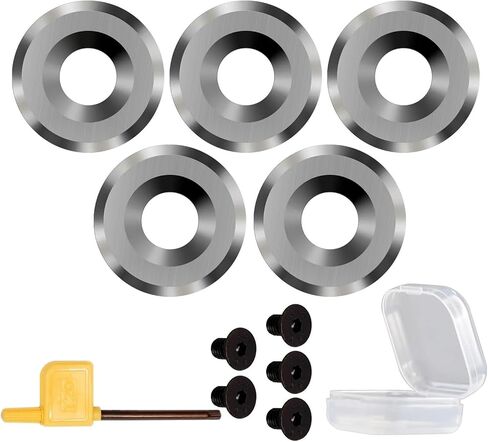 Carbide Replacement Inserts 5pcs 16mm Round Carbide Inserts Negative Rake Turning Tools Replacement Cutters for Lathe Tools in Kuwait