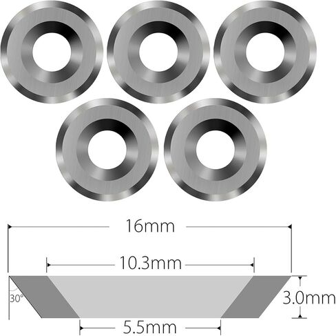 Carbide Replacement Inserts 5pcs 16mm Round Carbide Inserts Negative Rake Turning Tools Replacement Cutters for Lathe Tools in Kuwait