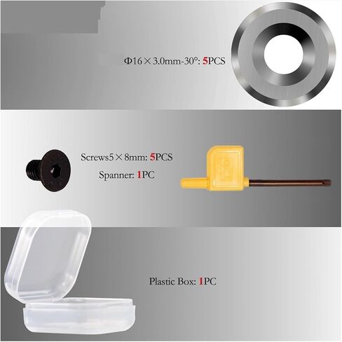 Carbide Replacement Inserts 5pcs 16mm Round Carbide Inserts Negative Rake Turning Tools Replacement Cutters for Lathe Tools in Kuwait