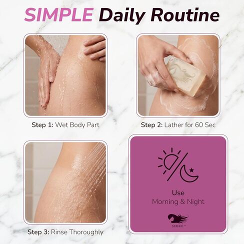 Semko ClarIntim Pro Intimate Soap for Bikini Line & Sensitive Areas, Dark Spots Soap for Even Tone, Gentle Daily Gentle Care, 135g in Kuwait