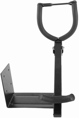 Karlak Sturdy Metal Wall Mounted Saxophone Holder for Alto Tenor Saxophone Display Rack for Easy Assembly and Installation, Protects From Scratches, Black Metal 13.39x6.3x5.12in in Kuwait