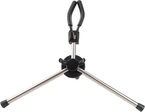 Durable Metal Soprano Saxophone Stand Foldable Tripod Design Protective Rubber Cover in Kuwait