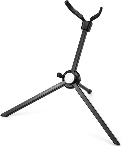 Karlak Portable Foldable Stainless Steel Tenor Saxophone Stand Floor Holder for , Black, 3 Legs Design, with Carry Bag in Kuwait