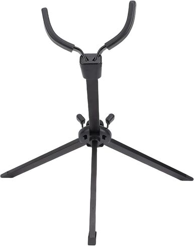 Portable Metal Tenor Sax Stand with Adjustable Backrest, Foldable Design, Studio Showcase, ABS in Kuwait