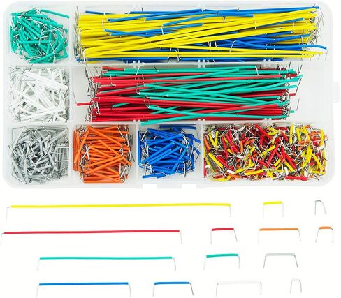 Makeronics 3220 Tie-Points Solderless Breadboard with Black Aluminum Back Plate | 24AWG 840 PCS U-Shape Jumper Wires Kit for Circuit Prototyping in Saudi Arabia