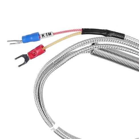 1300 °C Degree High Temperature Sensor Thread PT3/8’' 10cm Stainless Steel Probe K Type Thermocouple Tube Temperature Controller | Cable length 1m,150mm in Kuwait