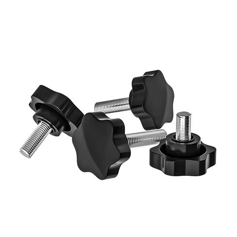 Hand TighteThumb Nut,Knob Thumb Nut Plum Hand Tightening Screws Star Handle Plastic Head Knob Handle Bolts(M5x12-5pcs) in Saudi Arabia
