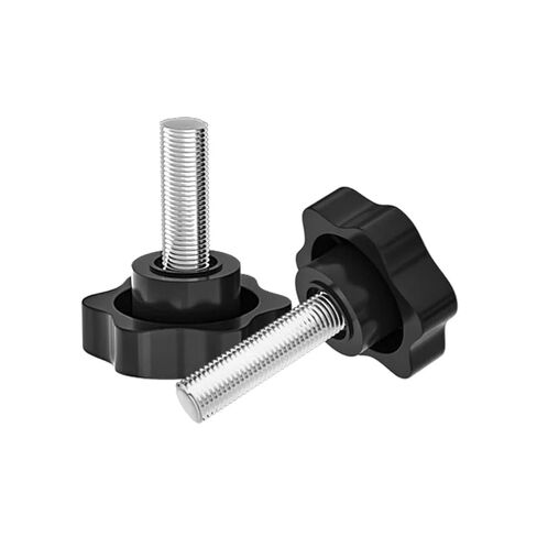Hand TighteThumb Nut,Knob Thumb Nut Plum Handle Six-Star Glue Head Manual Tightening Screws Plastic Star Knob Handle(M6X65-5pcs) in Kuwait