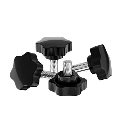 Hand TighteThumb Nut,Knob Thumb Nut Plum Handle Six-Star Glue Head Manual Tightening Screws Plastic Star Knob Handle(M6X65-5pcs) in Kuwait