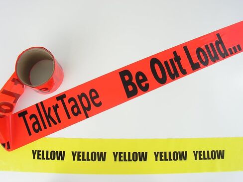 Caution Tape with Your Message; 3" Wide, Barricade Tape, Made in The USA in Kuwait