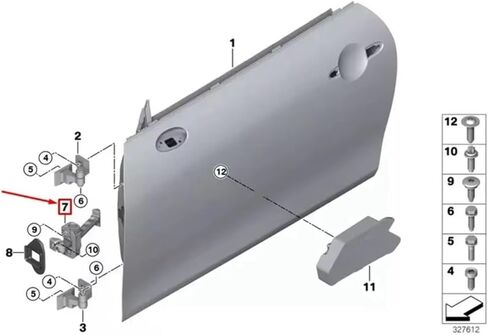 Door Check Strap Door Check Strap Hinge Stop for Bracket Hinge Strap Stopper Arm for BMW for MINI for F56 for F57 51217297261 in Kuwait