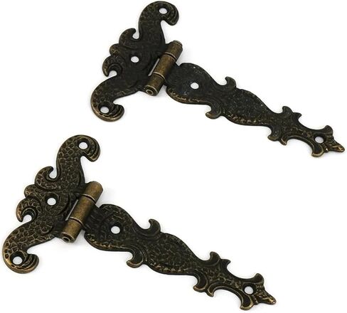 113 * 69mm Antique Hinge 2Pcs(Black-2pcs) in Kuwait