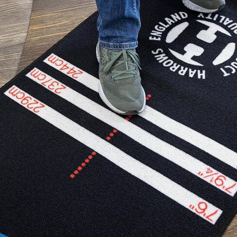 Harrows Darts Mat with Oche I Floor Protection I Non Slip I Professional Darts Mat Rubber Backing in Kuwait