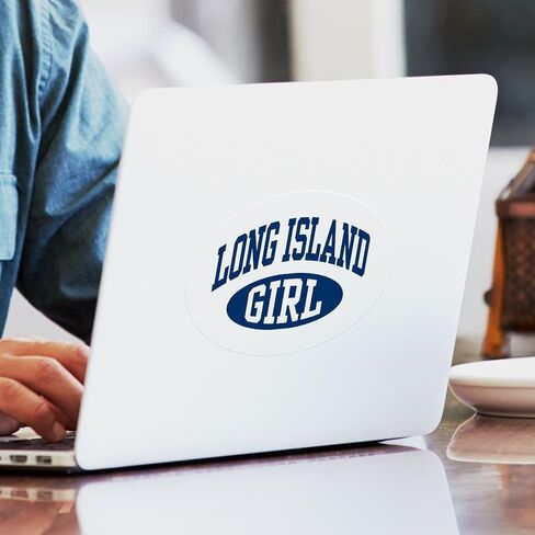 ملصق بيضاوي من CafePress Long Island Girl ملصق ممتص للصدمات للسيارة in Kuwait