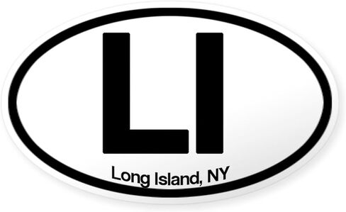 ملصق بيضاوي من CafePress Long Island Girl ملصق ممتص للصدمات للسيارة in Kuwait