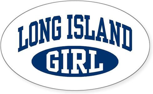 ملصق بيضاوي من CafePress Long Island Girl ملصق ممتص للصدمات للسيارة in Kuwait
