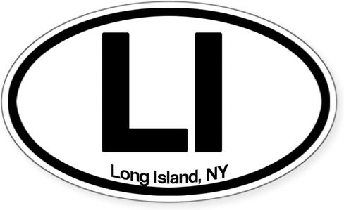 ملصق بيضاوي من CafePress Long Island Girl ملصق ممتص للصدمات للسيارة in Kuwait