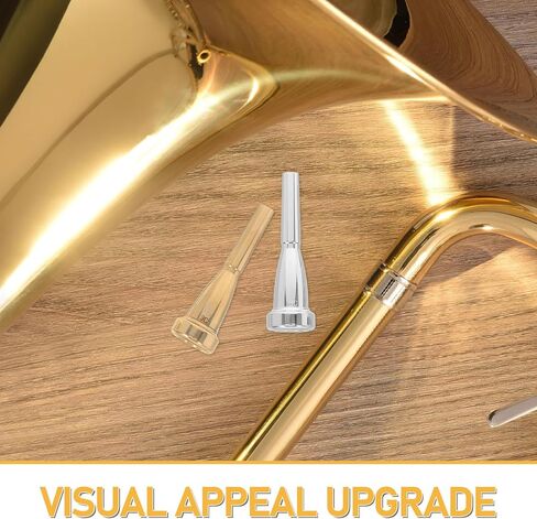 Kisangel 2pcs Trumpet Mouthpieces Effortless Horn Parts For Beginners Musical Instrument Repair Accessory Replacement Mouthpiece For Trumpet Supplies in Kuwait