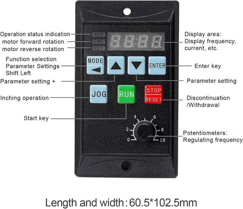 1pc 220V 1-3 Phase 0.75KW Mini VFD 220V Frequency Converter RS485 Variable-Frequency Drive Electric Inverter in Kuwait