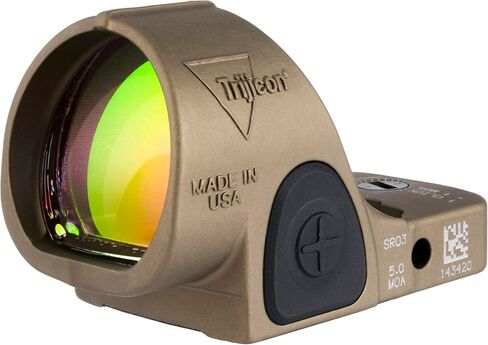 OPMOD Trijicon SRO Sight قابل للتعديل LED 5.0 ​​MOA Red Dot، Coyote Brown، 2500022 in Kuwait
