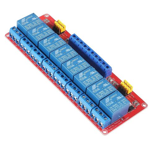 2PCS 12V Relay Module With Optocoupler Isolation - High and Low Level Trigger - Red Board (8 Channel) in Kuwait