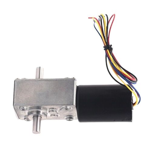 Dual Shaft Brushless DC Gear Motor 12V/24V High Tq Right Angle Worm Reducer Compact Engine Sliding Gates Robotics(Motor Controller,260R-12V) in Saudi Arabia