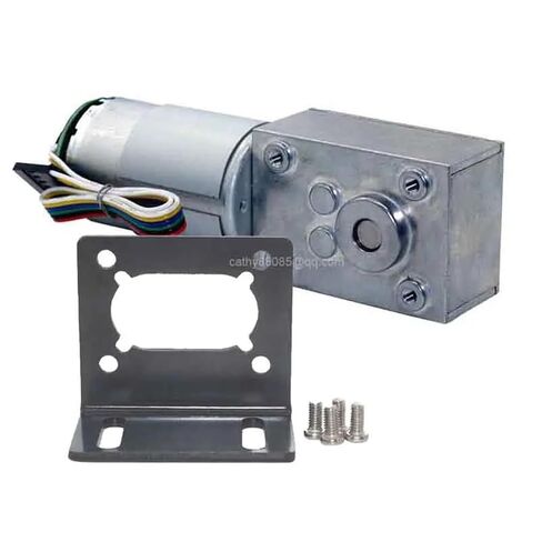 12V 24V DC Motor with Encoder Worm Gear Reducer High Tq Right Angle Gearbox(Motor only,160R-12V) in Kuwait