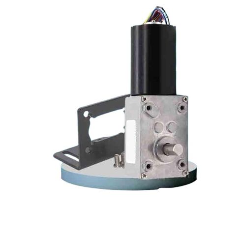 12V/24V Reversible Brushless DC Motor Right Angle Worm Gear Reducer Compact BLDC Engine Sliding Gates Automation A5840(Motor and Controller,16R-24V) in Saudi Arabia