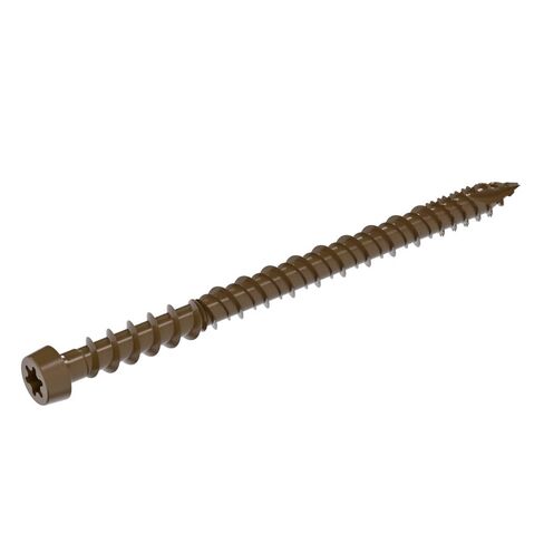 براغي سطح مركب خارجي من Grip-Rite DeckForce لمشاريع PVC والأسطح المركبة - براغي مطلية بالنانو - طرف منشار T-17 - بني - صندوق #9 × 3-1 رطل - GRDFCS3ACA1 in Kuwait