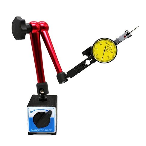 Dial Indicator, Hot Dial Indicator +Big Universal Magnetic Stand Base Holder 0.8mm Dial /10MM Dial Test Comparator for Equipment Calibration(2pcs Set B) in Kuwait