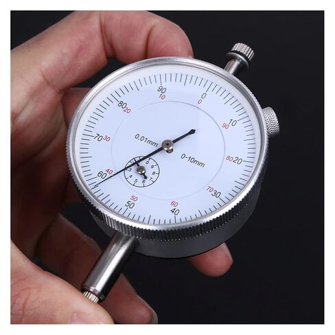 Dial Indicator, Dial Indicator 0-10mm Meter Precise Micrometer 0.01mm Resolution Hour Type Indicator Meter Gauge Measure Instrument in Kuwait
