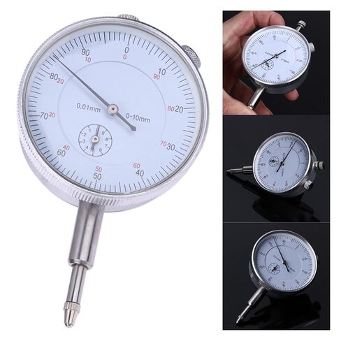 Dial Indicator, Dial Indicator 0-10mm Meter Precise Micrometer 0.01mm Resolution Hour Type Indicator Meter Gauge Measure Instrument in Kuwait