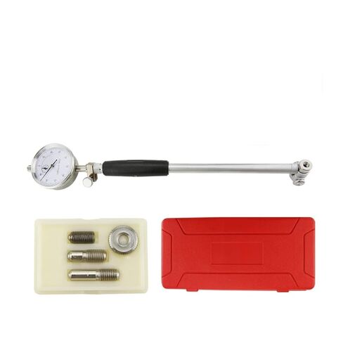 Dial Indicator, Dial Bore Gauge Inner Diameter Gauge Measuring Rod Micrometer Gauge Measuring Tool Hole Bore Dial Indicator Set 15-35-50-160mm(50-160mm Red Dial) in Kuwait