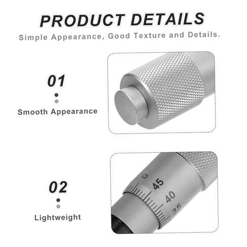 Micrometer Head 0-13mm Internal Diameter Gauge with Flat Ball Thimble, Accurate Dimensional Measurement Tool for Precision Bore Inside Thread Inspection in Kuwait