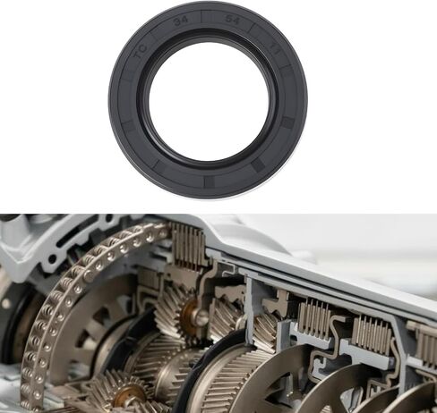 2 Pack Double Lip Oil Seal TC 34x54x11 mm Nitrile for Gearboxes Reducers Agricultural And Industrial Equipment Black in Saudi Arabia