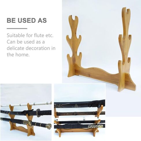 HEALLILY Flute Display Stand Five-tier Desktop Flute Holder Rack Musical Instrument Display Storage Organizer for Personal Use in Saudi Arabia