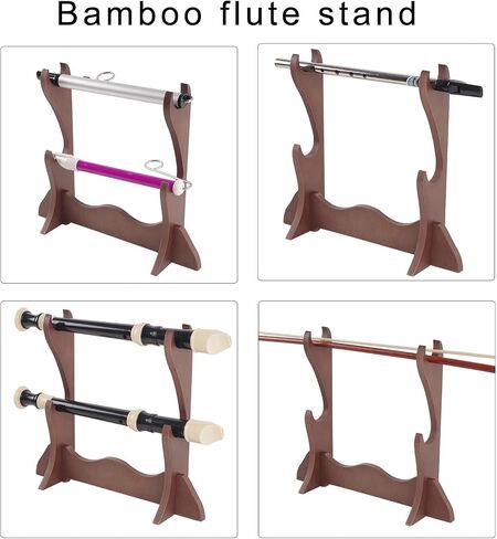 Flute Display Stand Holder Woodwind Instrument Show Monitors Wood in Saudi Arabia