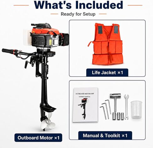 4 Stroke 4 HP Outboard Engine 52cc Air Cooling System Outboard Boat Motor in Saudi Arabia