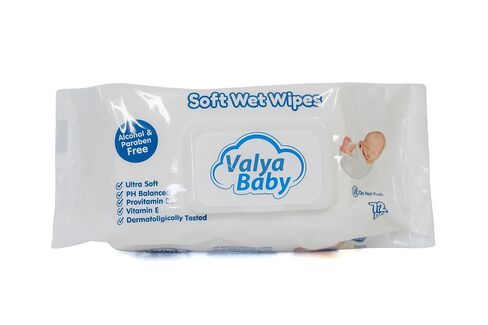 Baby Wipes, 72 Count Packs, Gentle & Soft for Sensitive Skin, Thick & Durable, Clean Ingredient Formula, Unscented, Hypoallergenic, Ideal for Diaper Changes, Hands & Face in Saudi Arabia