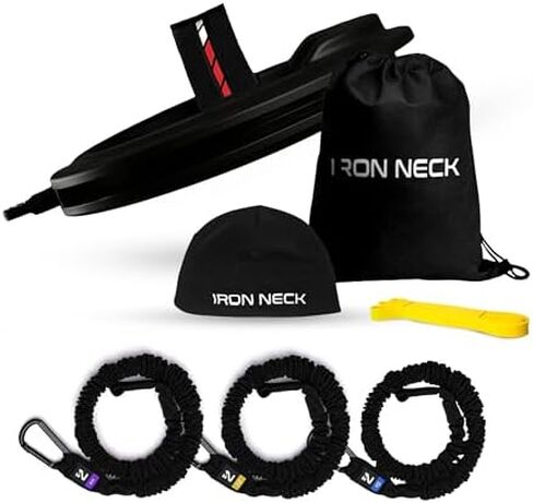 Iron Neck 3.0، مجموعة أدوات إعادة التأهيل، مدرب للرقبة 360 درجة وأشرطة مقاومة للتمرين وإعادة التأهيل وتخفيف الألم وتصحيح الوضعية in Kuwait