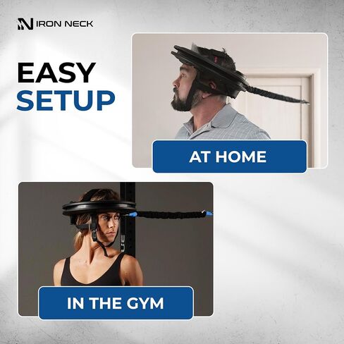 Iron Neck 3.0، مجموعة أدوات إعادة التأهيل، مدرب للرقبة 360 درجة وأشرطة مقاومة للتمرين وإعادة التأهيل وتخفيف الألم وتصحيح الوضعية in Kuwait