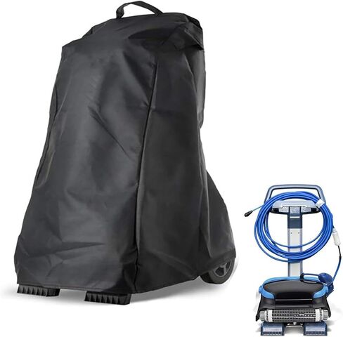 غطاء منظف حمام السباحة 420D، مكنسة حمام السباحة الروبوتية لـ Fluidra Polaris 9650iQ Sport Caddy 2018-2025 2026، حافظة واقية من الغبار لروبوت التنظيف والتخزين الآلي والعلبة in Kuwait