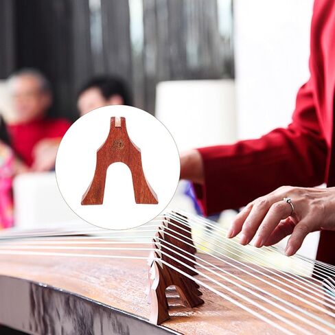 Kisangel 21 قطعة جسور Guzheng مجموعة خشب الورد الطبيعي أجزاء الآلات الموسيقية خشبية Guzheng سلسلة أعمدة وإصلاح بني فاتح in Kuwait