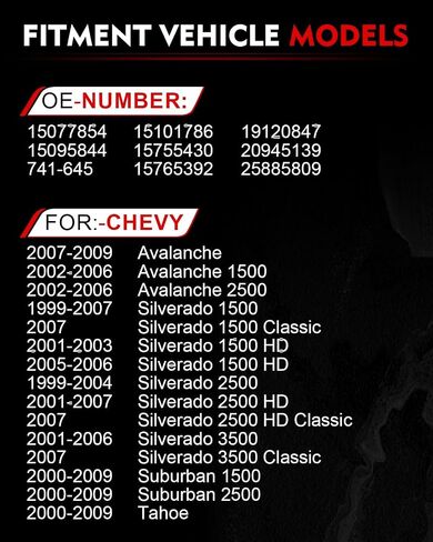منظم نافذة الطاقة اليسرى الأمامي مع المحرك ل: -Chevy Silverado 1500 2500 3500 Tahoe ، لـ: -GMC Sierra 1500 2500 3500 Yukon 1999-2009 ، لـ: -Cadillac Escalade 02-09 ، موصل 2 Pins ، 15077853 in Kuwait