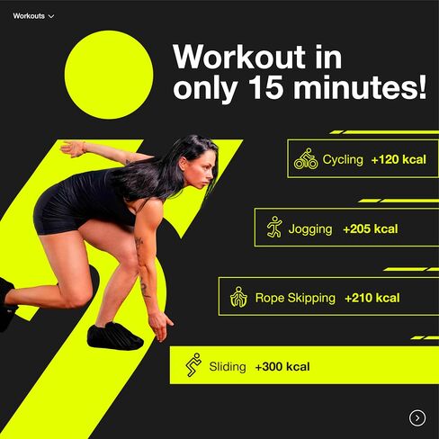 Slyfit Slide Board – Revolutionize Your Workouts: Slide Exercise at Home with Booties for Fitness, for Multi-Sport Training, Core Strength, Flexibility – Low-Impact Durable Home Gym Equipment for Balance and Agility in Kuwait