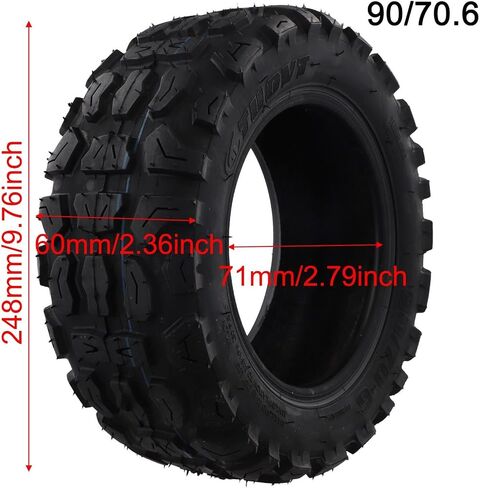 11 Inch 90/70-6 Off-Road Tubeless Tire Scooter, Rubber Tyre with Enhanced Traction Balance Car, Terrain Replacement Wheel 90 70-6 in Saudi Arabia