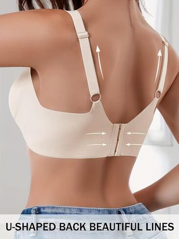 Womens Seamless Bra Wireless Full Coverage Comfy Soft Support Invisible Everyday Bra in Kuwait