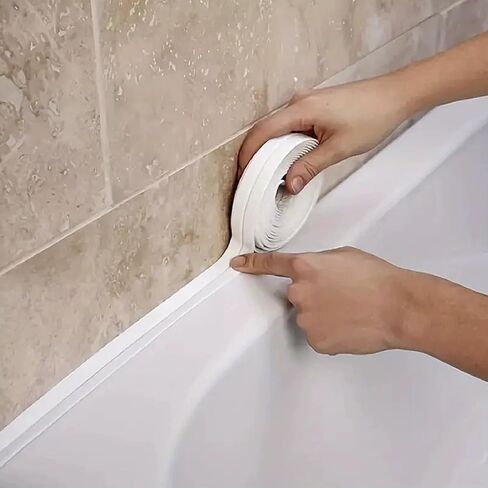 Toilet Waterproof Strip - Self-Adhesive Seal Tape for Kitchen & Bathroom, Moisture-Proof Barrier to Protect Against Leaks & Splashes,5m in Saudi Arabia