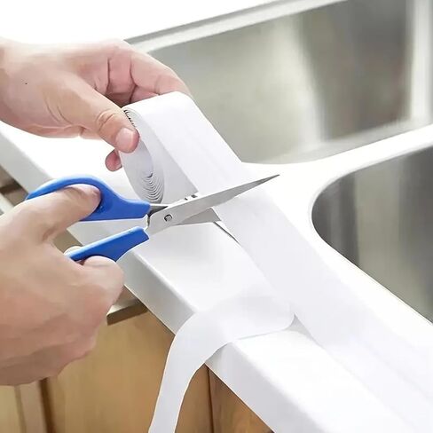 Toilet Waterproof Strip - Self-Adhesive Seal Tape for Kitchen & Bathroom, Moisture-Proof Barrier to Protect Against Leaks & Splashes,5m in Saudi Arabia