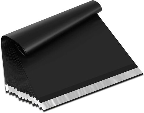 Poly Mailers 9 x 12 Inch in Black, 100 Pack, Small Shipping Bags, Strong Thick Mailing Envelopes Self Sealing Adhesive, Waterproof and Tear Proof in Saudi Arabia